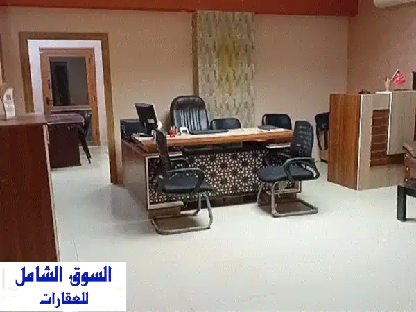 من المالك وبدون عمولة مكتب اداري مفروش...