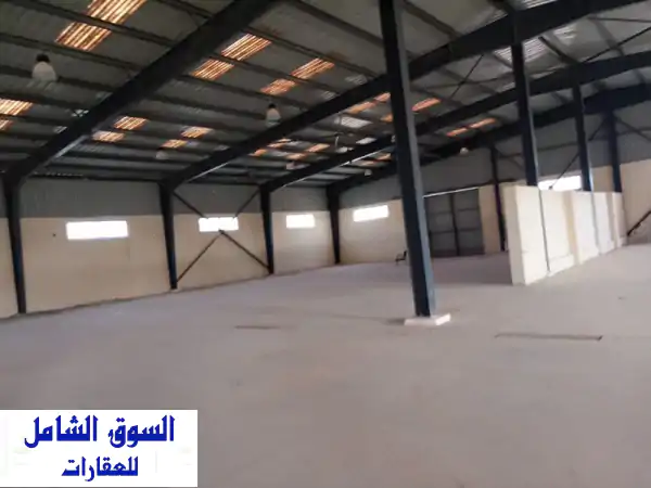 مصنع 7000م للإيجار ببرج العرب | كهرباء نصف...