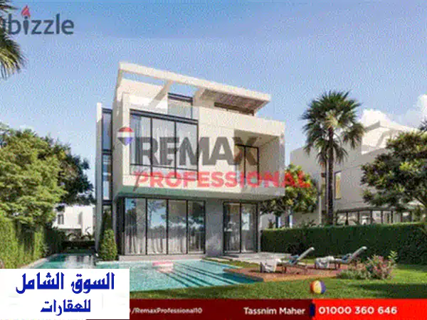 فيلا للبيع 402 م في كمبوند ملاذ تسهيلات علي 8 سنوات