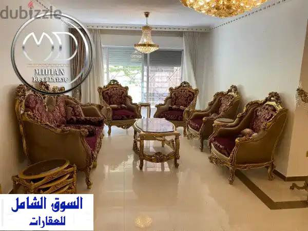 شقة شبه ارضي للبيع دير غبار مساحة 170 م تشطيبات...