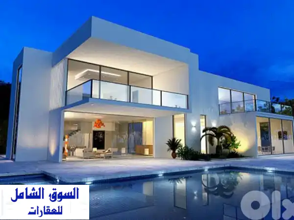 فيلا للبيع في فقرا كلوب: فخمة، حديقة 1000م وديكور...
