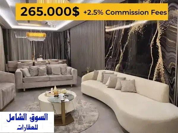 دوبلكس فاخر 265م² للبيع في بوار - إطلالة بحرية...