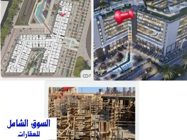 رمضان كريم: مكتب إداري 35م بالبرج الأيقوني | خصمين + تقسيط 8 سنوات + فيو بلازا مباشر!