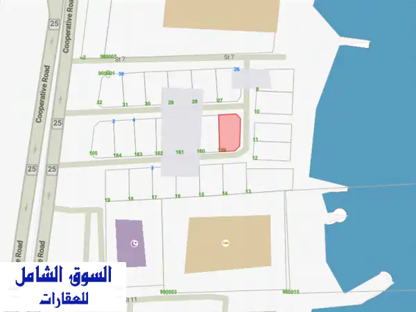 فرصة استثمارية ذهبية: أرض للبيع بالبدع 890م² (3 شوارع ونافذ على البحر) - موقع استثنائي