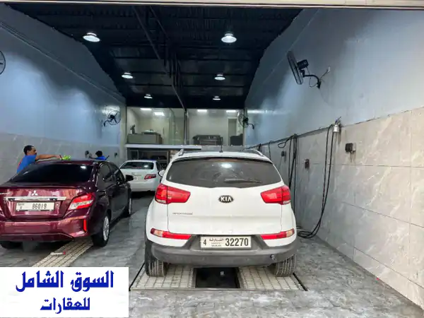 ⚡️ فرصة ذهبية: مغسل سيارات للبيع بالراشدية 1 عجمان...