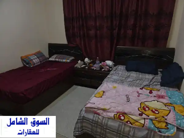 غرفة فندقية للإيجار قرب ميجا مول | هدوء، نظافة، خدمات متكاملة (شقة عائلية)
