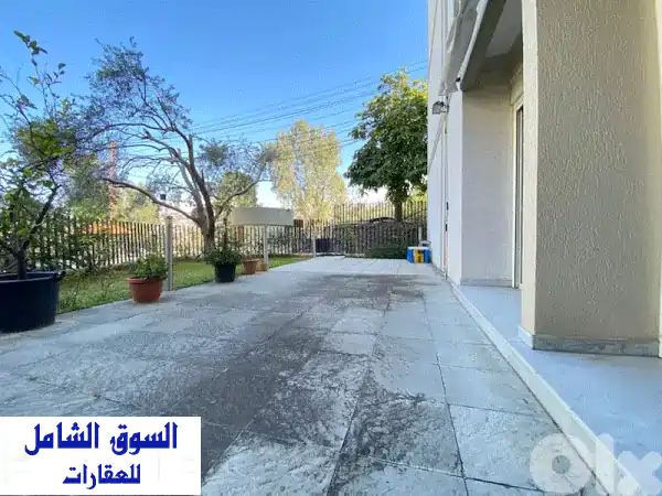 A furnished apartment with garden for rent in Bsalim.