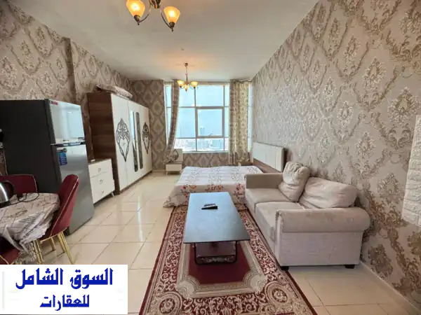 للإيجار استوديو مفروش للإيجار الشهري في عجمان...