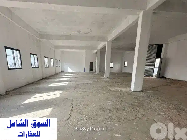 مستودع فسيح 400م² للإيجار في المكلّس، المتن |...