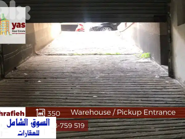Achrafieh 350m2  Warehouse  Rent  Pickup Entrance  MO
