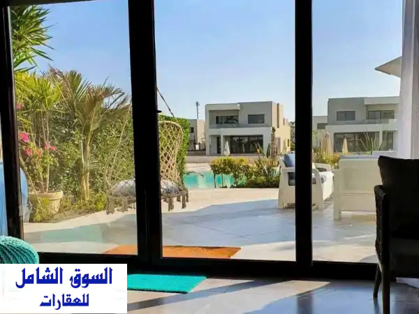 شاليه للبيع 62م في قرية أزها الساحل الشمالي azha north...