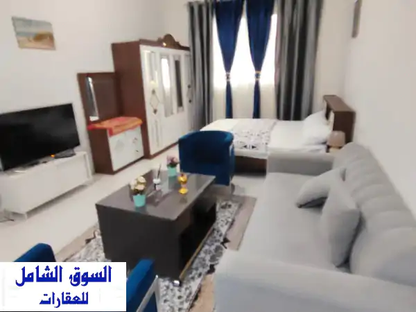 استوديو مفروش للإيجار الشهري  الحميدية عجمان المميزات استوديو مفروش بالكامل فرش نظيف ومرتب موقع ...