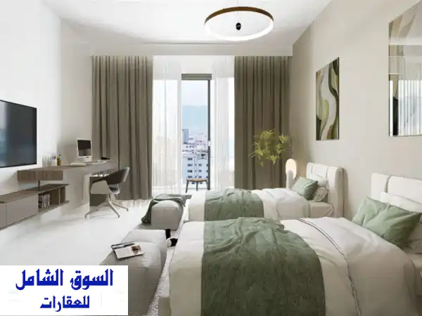 استوديو مساحة 576 قدم بقرية الأميره الياسمين بسعر 380 ألف دفعه أولى 190 ألف استلام فوري