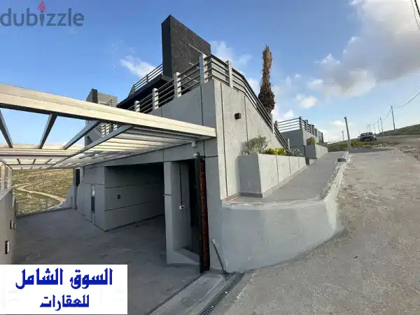 شاليه مودرن فاخر للبيع شفا بدران - زينات الربوع | إطلالات بانورامية وتشطيب سوبر ديلوكس وتصميم فريد