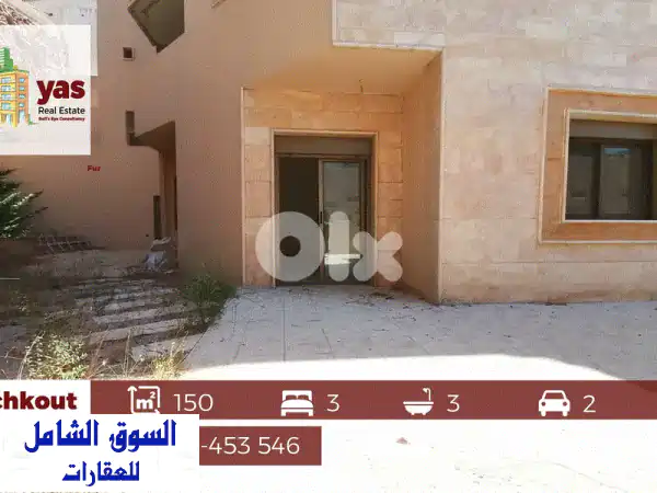 Achkout 150m2  80m2 Terrace  Brand New  Mountain View  TK