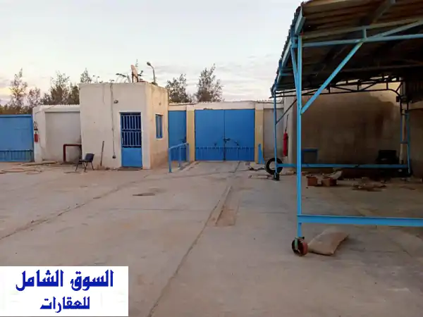 مصنع إيجار ببرج العرب 4600 متر جمالون 2400 كهرباء...