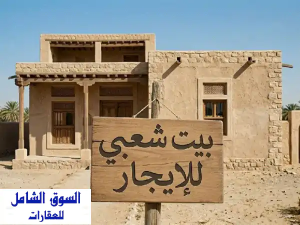 للإيجار بيت عربي في الراشدية 2  سكن عمال الإيجار...