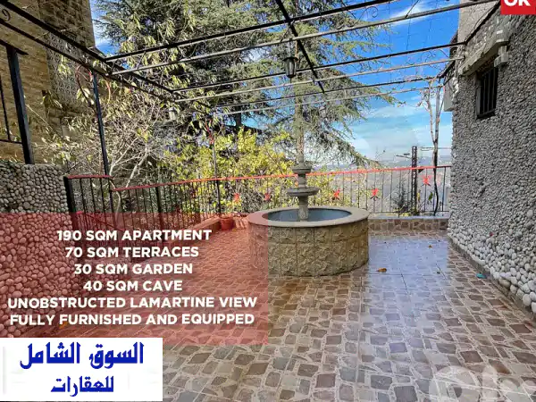 Unobstructed  View, terrace, garden, Bhamdoun  Qobbeih REF#OK130618