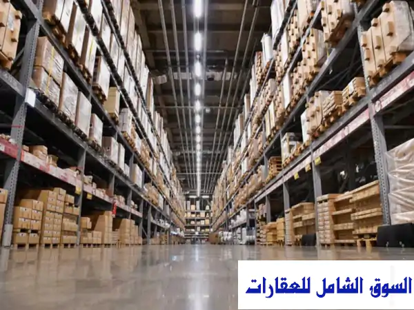 مخزن مرخص للإيجار 4500 متر مربع فى قليوب على الشارع الرئيسي ارتفاع 13 متر مجهز بالراكات في القليوبية