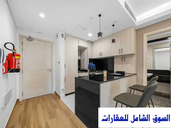 للإيجار الشهري شقة مفروش في لوسيل الظعاين 1 غرفة 165...