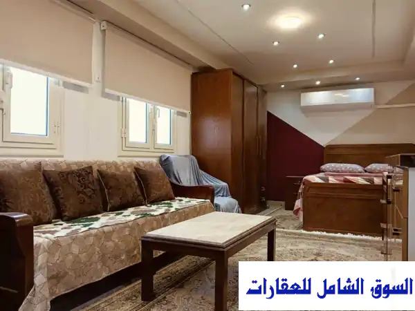 استوديو راقي مع روف كبير للإيجار بالحي الثامن بمدينة...