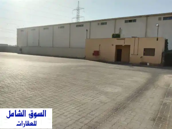 متاح للإيجار حوطة مسورة بالكامل في المنطقة الصناعية...