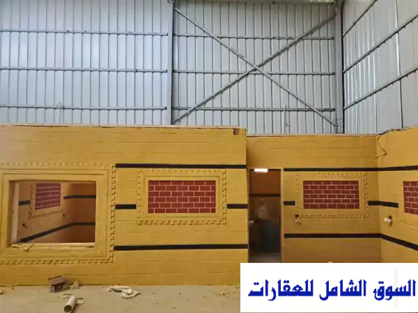 جمالون. هنجر مساحة 400 م تشطيب سوبر لوكس ارتفاع 8 م للإيجار في بلبيس الشرقية