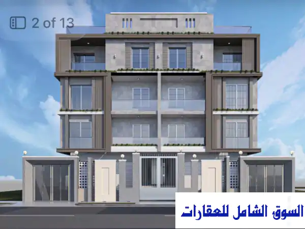 عمارة للبيع بالحي16 الشيخ زايد أرضي+3 أدوار كل دور شقتين كاملة المرافق بسعر ممتاز لمستثمر تقسيط في 6 أكتوبر