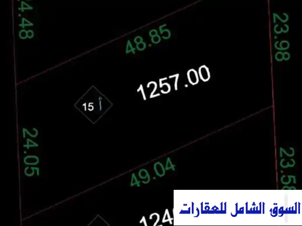 للبيع ارض مخازن مساحة 1200 متر في بلبيس تقسيط الشرقية