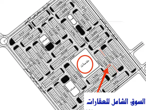 أرض للبيع 209 م القادسية سابقآ العبور الجديدة...