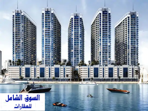 للبيع  شقة غرفتين وصالة في ajman creek tower (تحت...