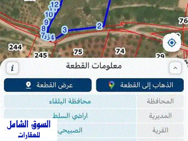 فرصة استثمارية ضخمة: أرض للبيع في السلط الصبيحي...
