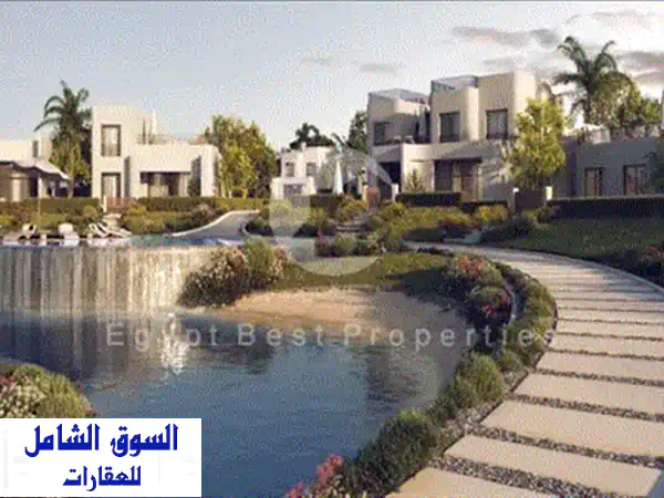 الجونة الجديدة: توين فيلا فاخرة بإطلالة بانورامية خيالية - 200م² بتشطيب كامل وتقسيط مريح!
