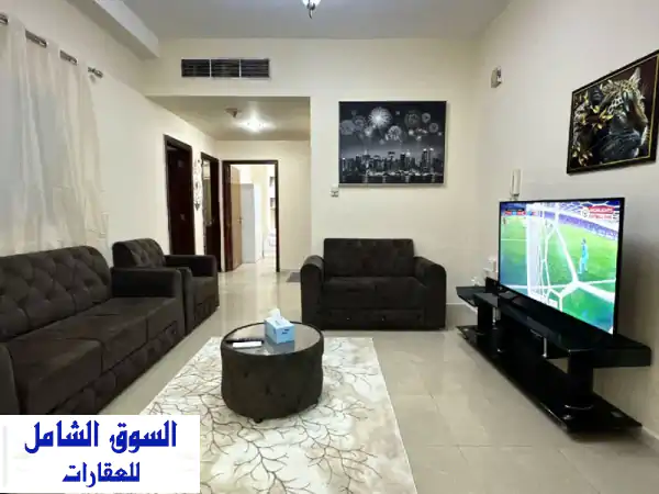 متاح من اليوم شقة غرفتين وصالة النهدة خلف نايت تو...