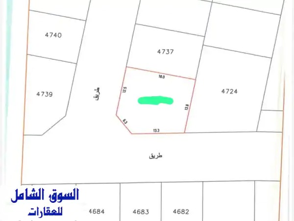 فرصة استثمارية: أرض سكنية مميزة 270م² للبيع...