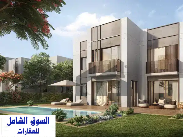 فيلا زاوية فاخرة للبيع بفاي الريمان 1 الشامخة - 5 غرف ماستر ومرافق مجتمعية متكاملة