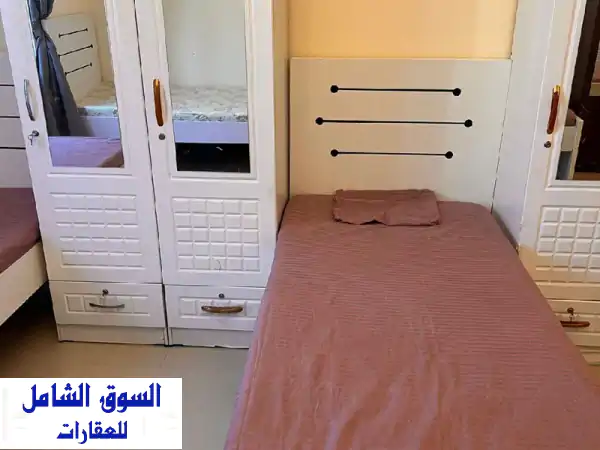 فرصة ذهبية: سكن بنات آمن ومريح بالنعيمية 3 | 3 سراير بـ 550 درهم شامل كل الفواتير!