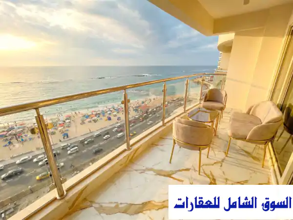 شقة مصيفية على البحر ميامي الاسكندرية فيو بحر...
