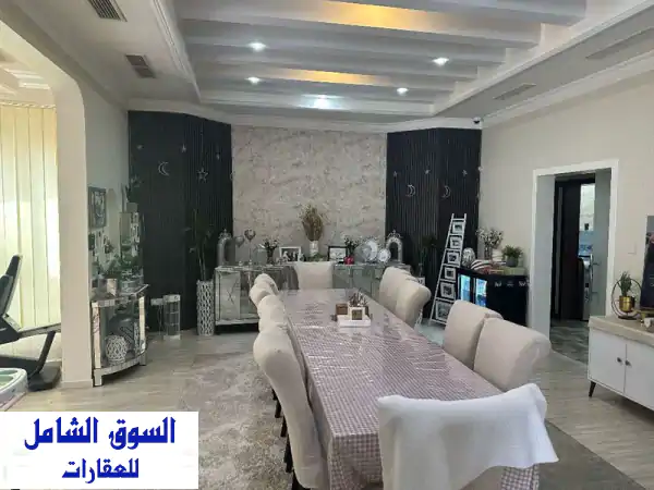 فيلا الأحلام للبيع بمدينة حمد: زاوية، 641م²، 4 غرف ماستر وكراج لـ 6 سيارات!