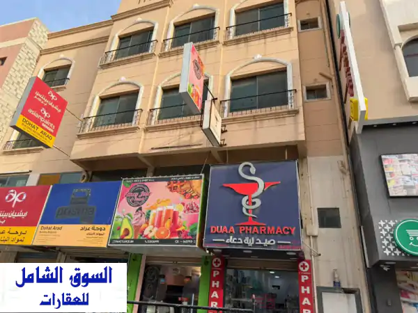 للإيجار ب بناية من غير المحلات فقط الشقق ثلاث...