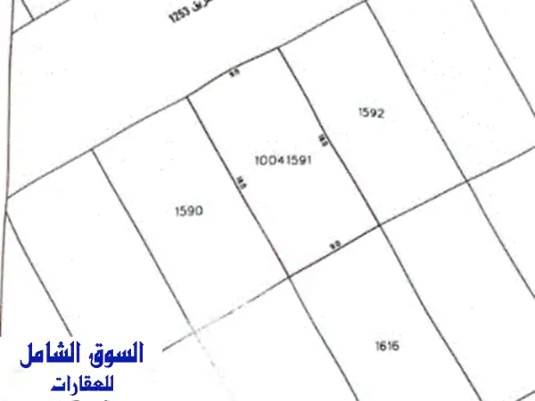 أماكن العقارية للبيع أرض في الهملة المساحة 162 متر...