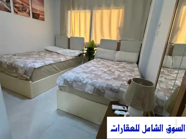 شاليه للإيجار بالم هيلز العلمين الجديدة: غرفتين، فرش فندقي، استلام فوري قرب البحر!