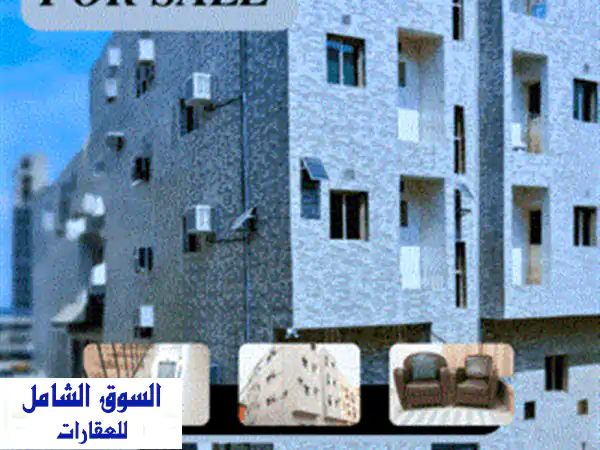 مبنى جديد، طريقان، 12 شقة مفروشة بالكامل، موقف...