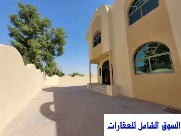 فيلا للإيجار بالشارقة المنصورة: 5 غرف نوم واسعة + حوش شاسع | مثالية للعائلات والشيرنج الراقي