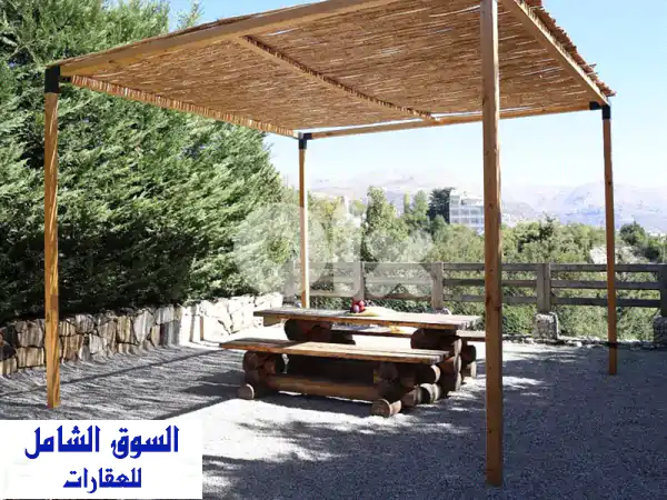 شاليه مفروش غرفتين نوم للإيجار في ميروبا | إطلالة جبلية ساحرة