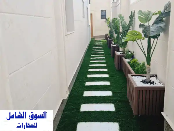 للبيع من المالك مباشرة بيت في الشارقة منطقة المنصوره دور واحد على شارعين زاوية المساحة 5086 قدم ...