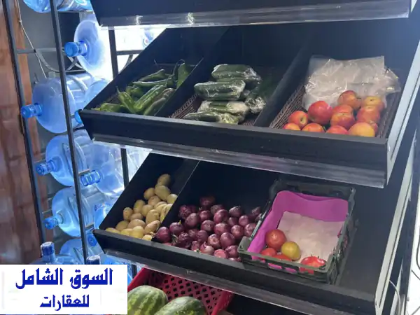 متاح سوبر ماركت للبيع الممزر الخان الشارقة رخصة بقي على خمس سنين + سوبر ماركت متكامل من كل شيء