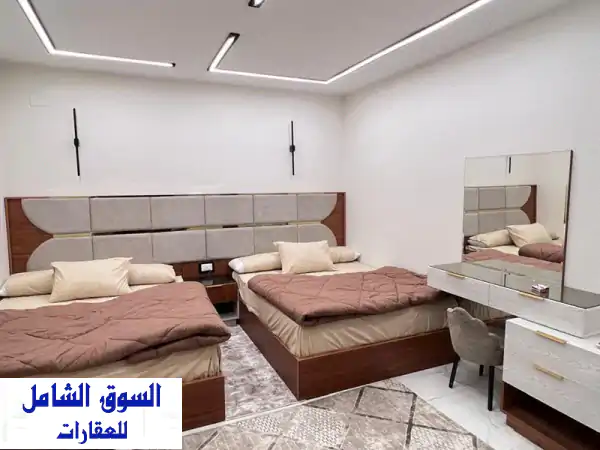شقة مفروشة فاخرة بالمهندسين: سكن فندقي راقٍ ومباشر | إيجار يومي وشهري