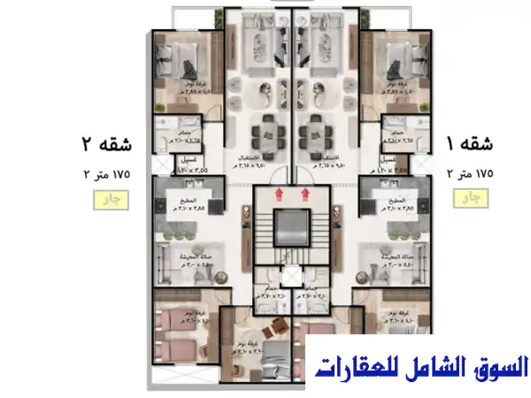 شقة في توريل الجديدة مساحة 175 م على بعد خطوات من...