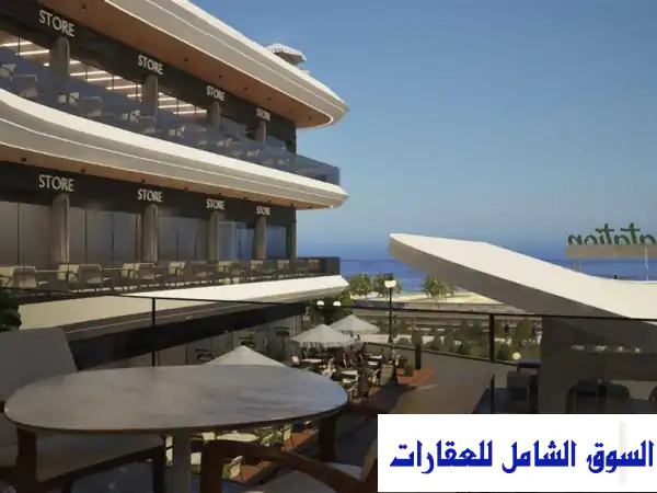 استثمر بذكاء: محل تجاري دور أول بإطلالة بحر بمول Blue Hub العين السخنة | تقسيط 8 سنوات وموقع حيوي بمحطة بنزين